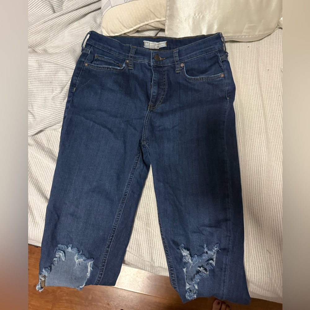 Free People Distressed Skinny Jeans